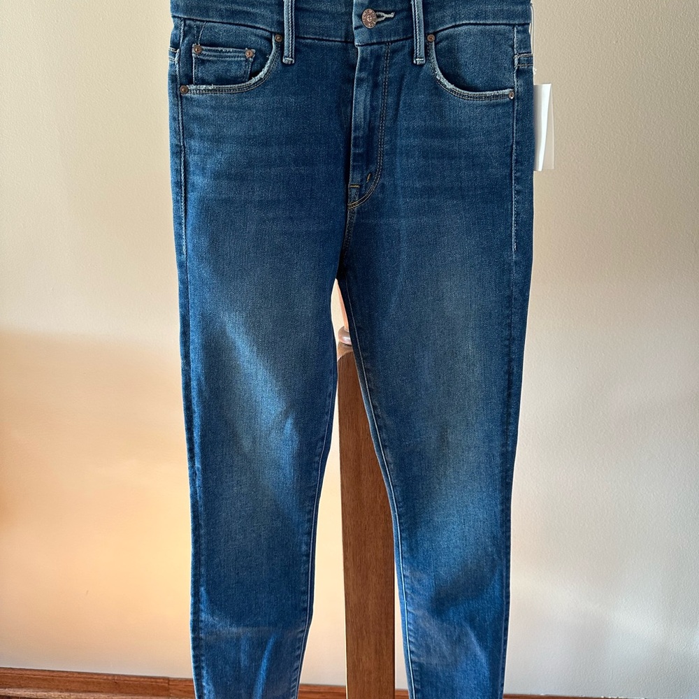 MOTHER Looker Fray Jeans Big Sky Size 25